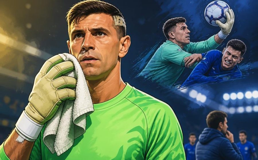Emiliano Martinez Alami Gegar Otak dan Retak Rahang